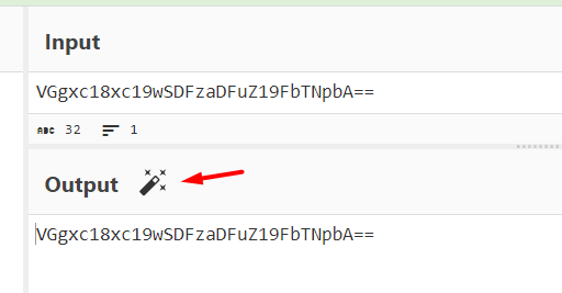 A screenshot of CyberChef’s magic wand feature