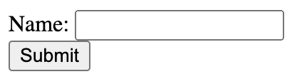 An empty text box on a website where the user can enter text input, with a clickable button labeled “Submit” underneath